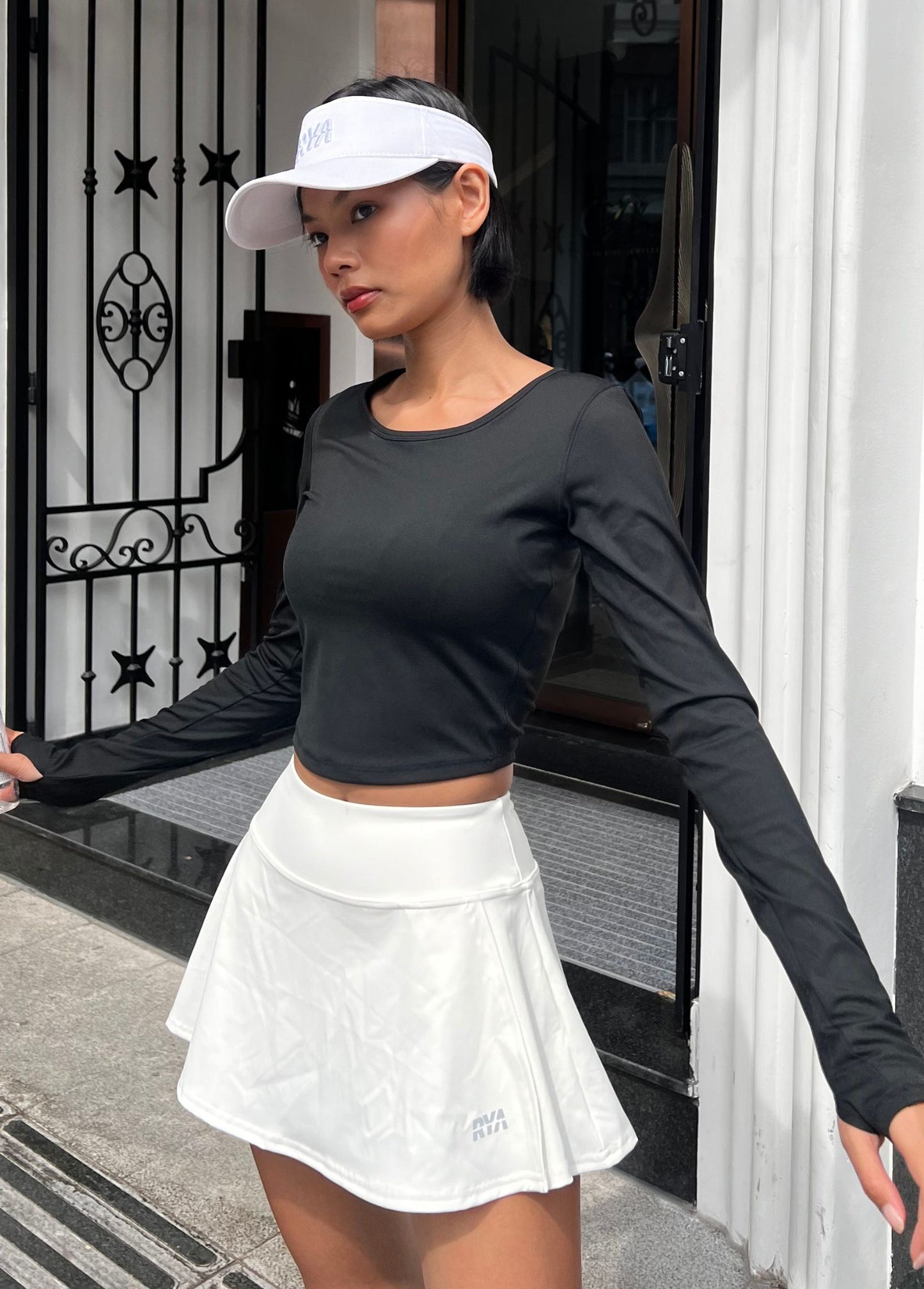 RYASOFT LONGSLEEVES CROPTOP BLACK
