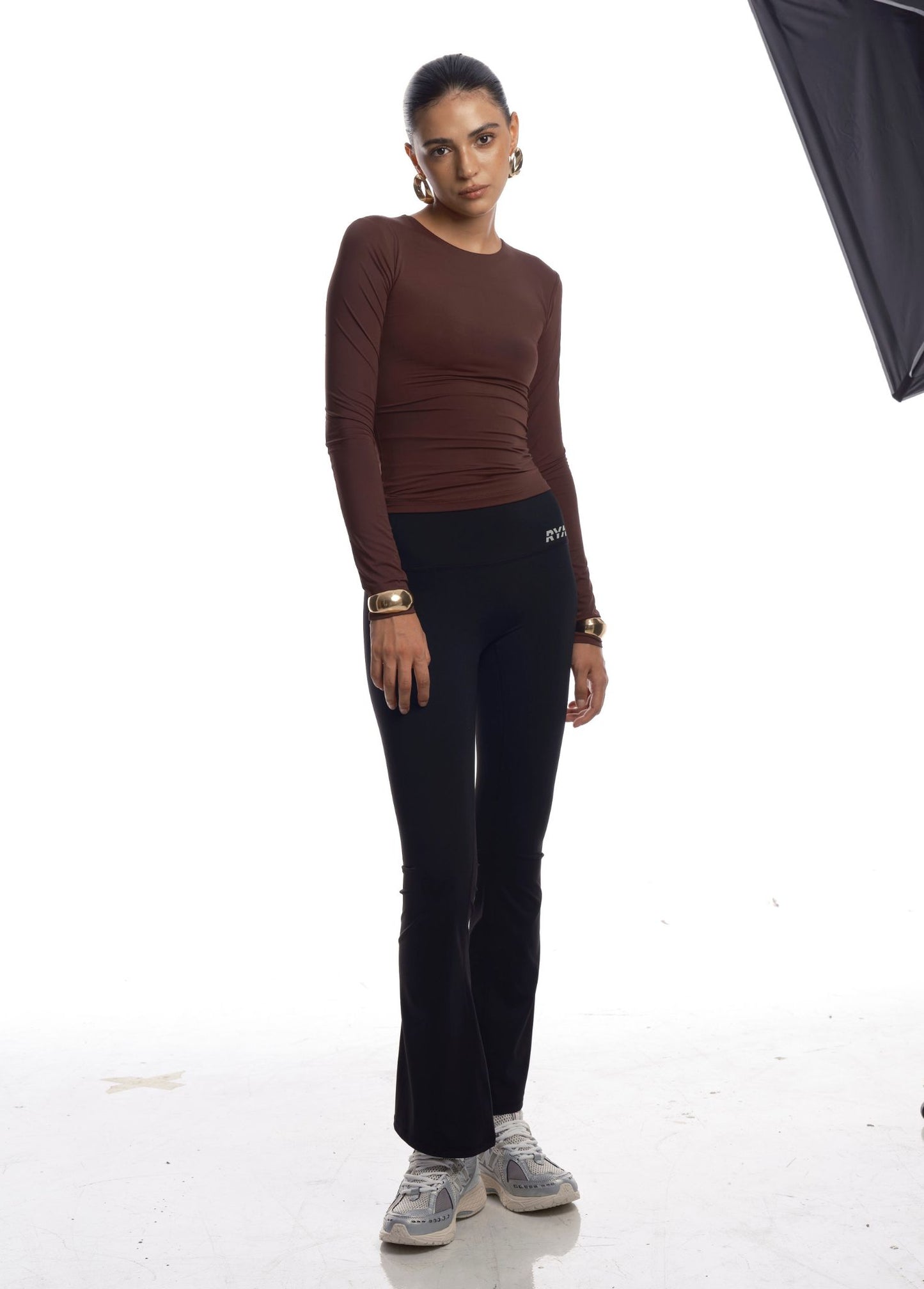 FRESH FLARED LEGGING BLACK