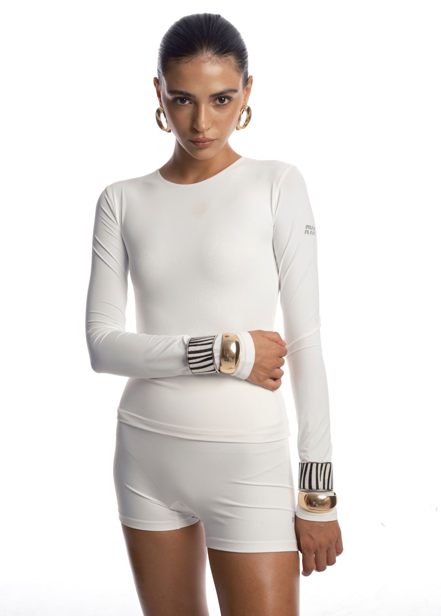 SHORT BIKER CREAMY WHITE