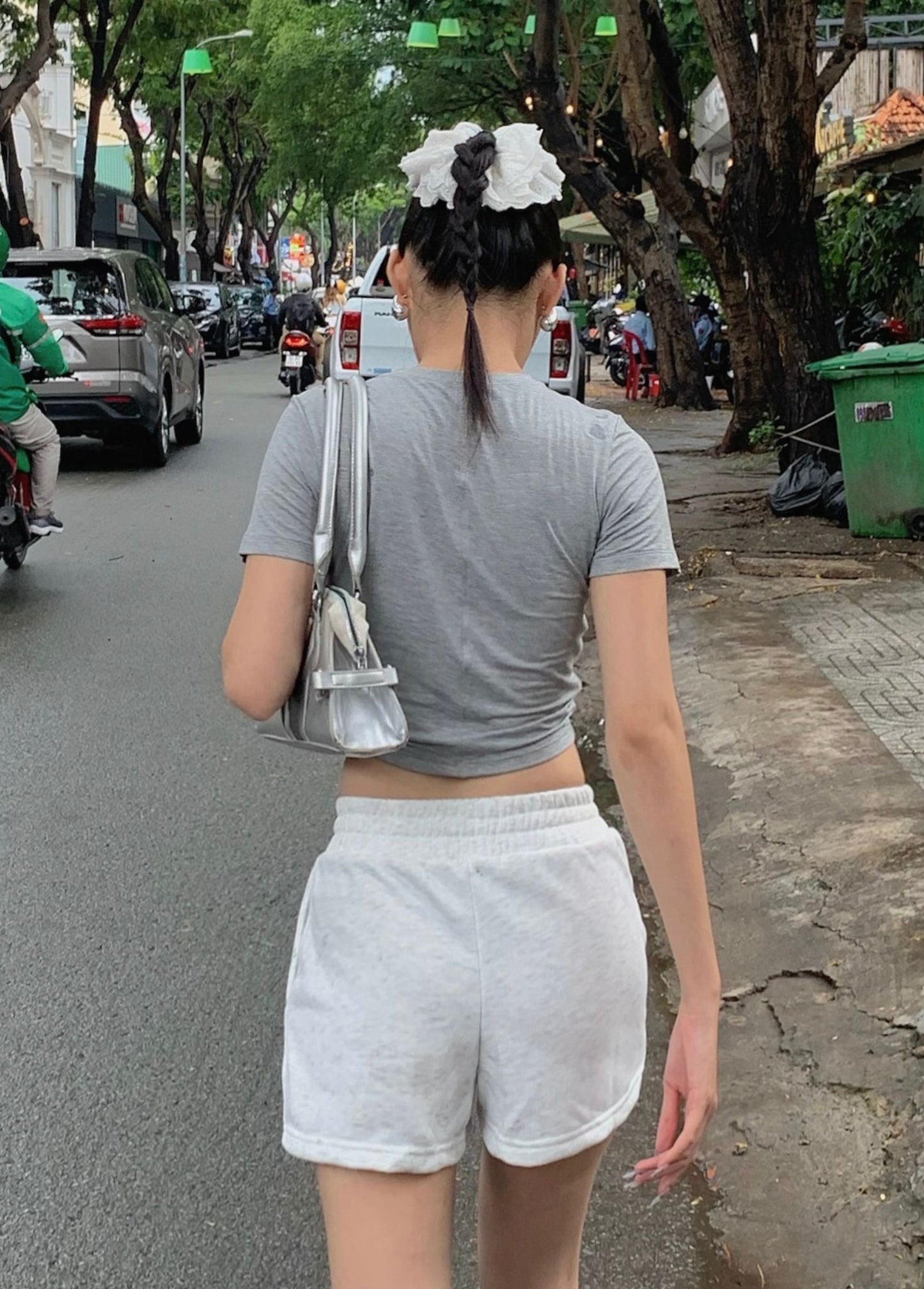 PACE SHORTS MELANGE GREY