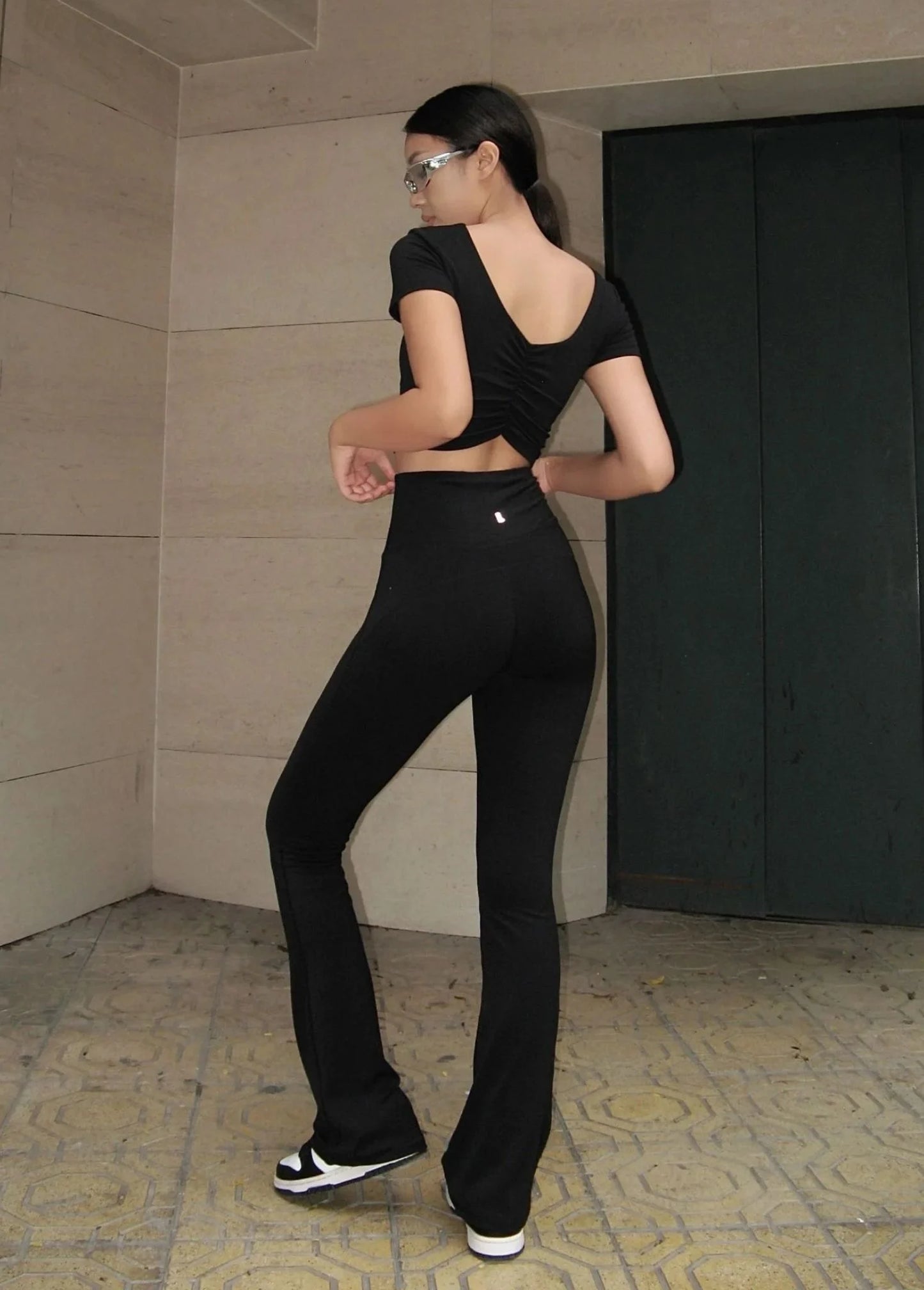 RYA FLARED LEGGING BLACK