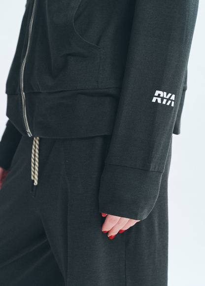 PremRELIEF SUNNY FULL-ZIP HOODIE Heather Black