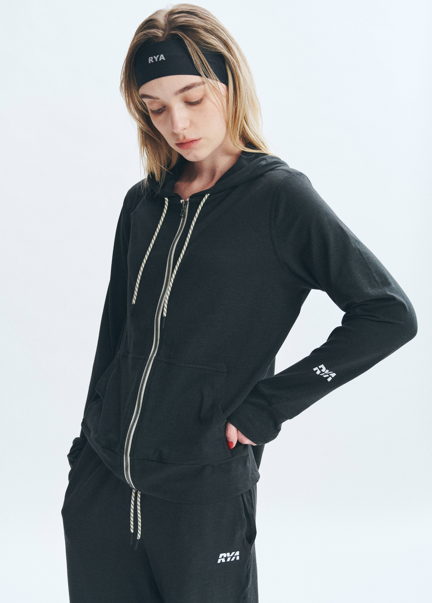 PremRELIEF SUNNY FULL-ZIP HOODIE Heather Black