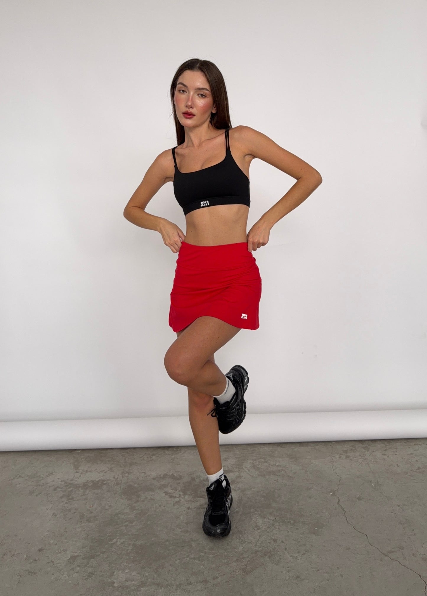 PULSE SKIRT POPPY RED
