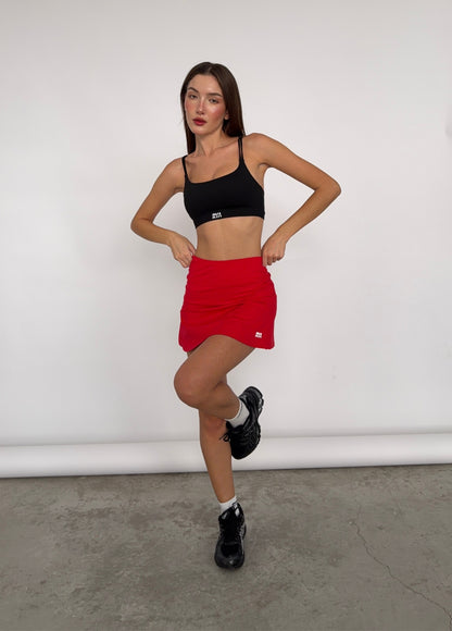 PULSE SKIRT POPPY RED
