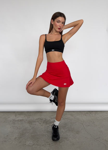 PULSE SKIRT POPPY RED