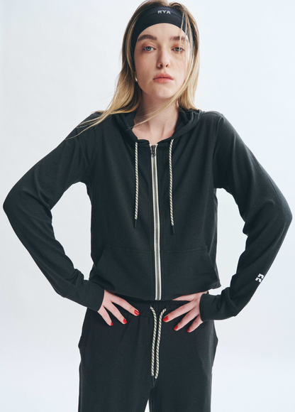 PremRELIEF SUNNY FULL-ZIP HOODIE Heather Black