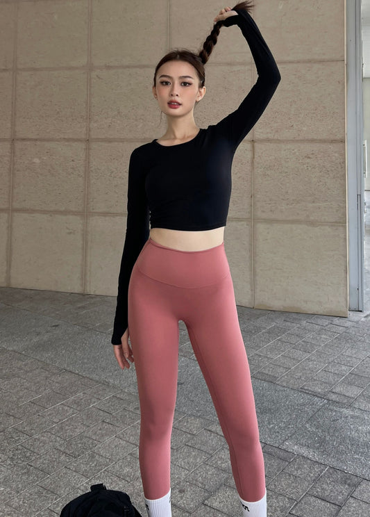 RYASOFT LONGSLEEVES CROPTOP BLACK