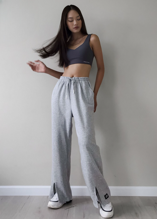 RYA LOOSE PANTS LIGHT GREY